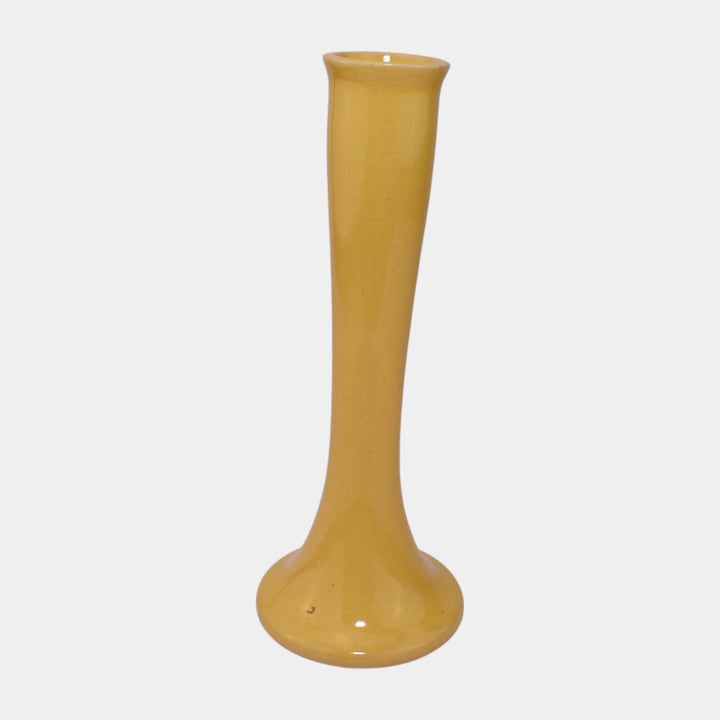 Roseville Pottery Rosecraft Colors 1921 Yellow Art Deco Bud Vase 44-8