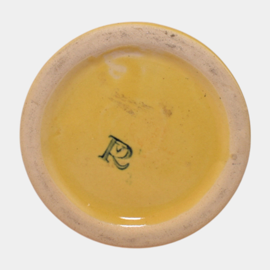 Roseville Pottery Rosecraft Colors 1921 Yellow Art Deco Bud Vase 44-8