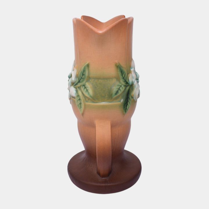 Roseville Gardenia Tan 1950 Mid Century Modern Art Pottery Flower Vase 685-10