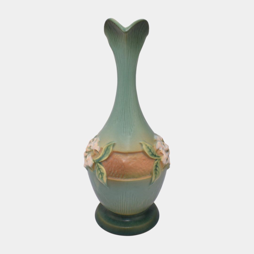 Roseville Gardenia Green 1950 Mid Century Modern Art Pottery Ceramic Ewer 617-10