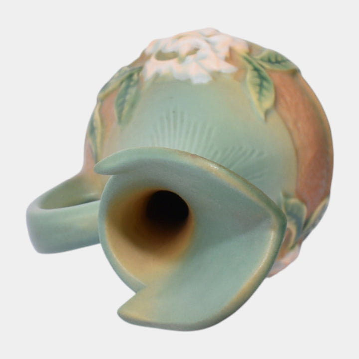 Roseville Gardenia Green 1950 Mid Century Modern Art Pottery Ceramic Ewer 617-10