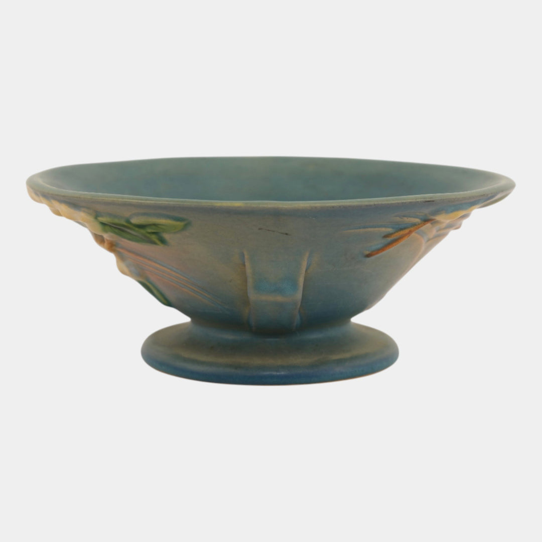 Roseville Snowberry Blue 1947 Mid Century Modern Pottery Ceramic Bowl 1BL2-6