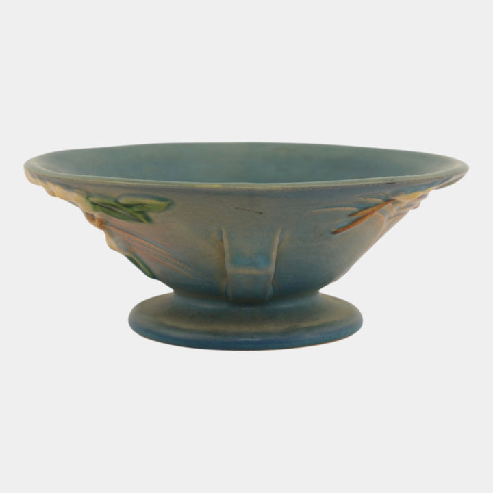 Roseville Snowberry Blue 1947 Mid Century Modern Pottery Ceramic Bowl 1BL2-6
