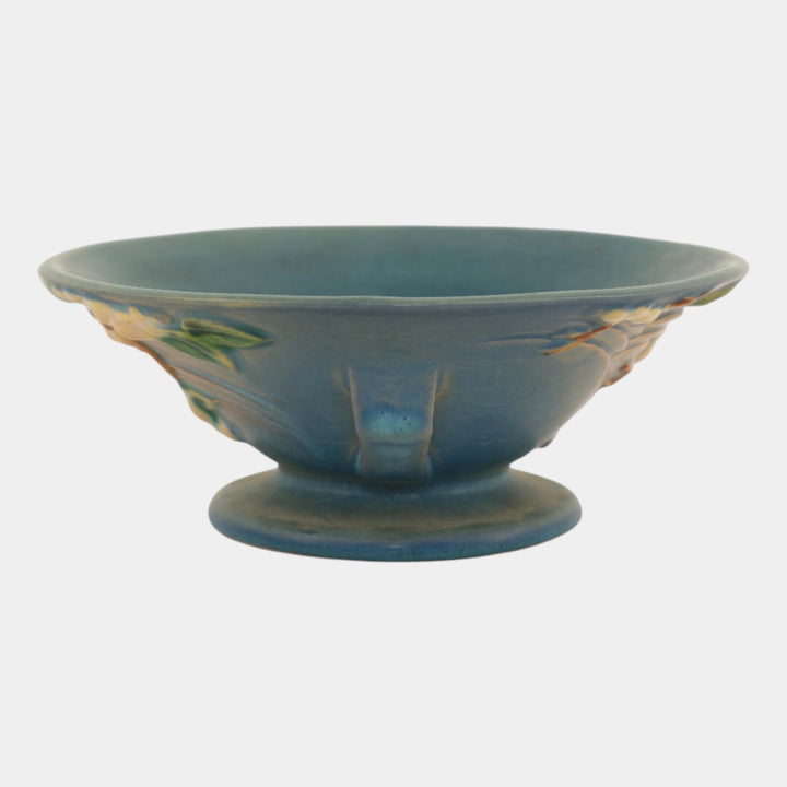 Roseville Snowberry Blue 1947 Mid Century Modern Pottery Ceramic Bowl 1BL2-6