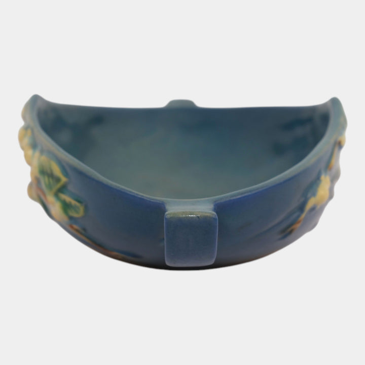 Roseville Snowberry Blue 1947 Vintage Art Pottery Console Bowl 1BL1-10