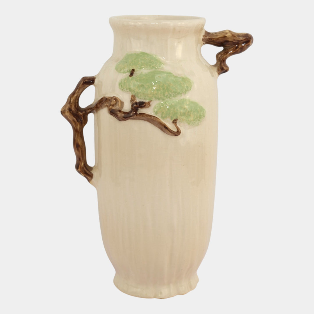 Roseville Ming Tree White 1949 Vintage Mid Century Modern Pottery Vase 583-10
