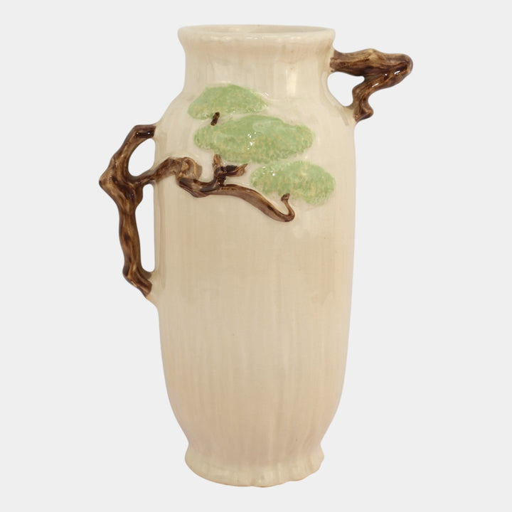 Roseville Ming Tree White 1949 Vintage Mid Century Modern Pottery Vase 583-10