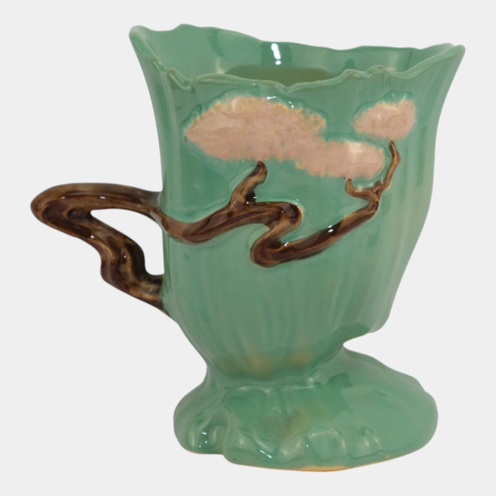 Roseville Ming Tree Green 1949 Vintage Mid Century Modern Art Pottery Vase 572-6