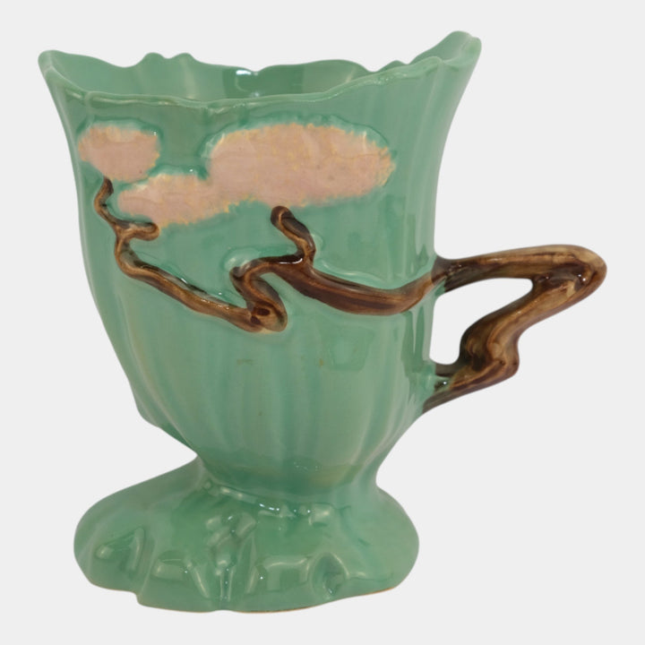 Roseville Ming Tree Green 1949 Vintage Mid Century Modern Art Pottery Vase 572-6