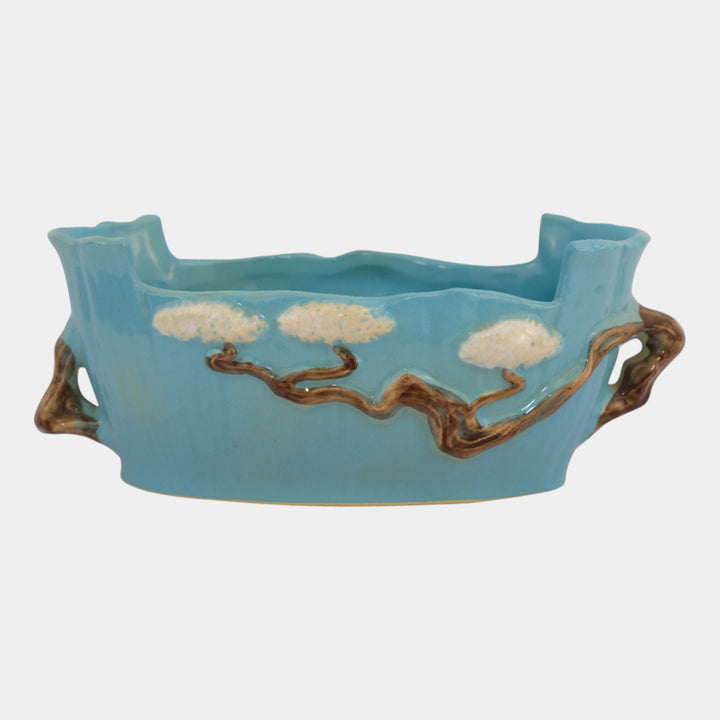 Roseville Ming Tree Blue 1949 Mid Century Modern Art Pottery Ceramic Bowl 526-9