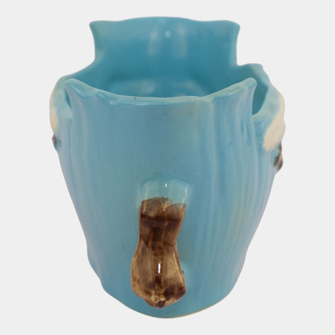 Roseville Ming Tree Blue 1949 Mid Century Modern Art Pottery Ceramic Bowl 526-9