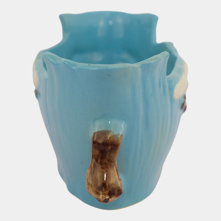 Roseville Ming Tree Blue 1949 Mid Century Modern Art Pottery Ceramic Bowl 526-9