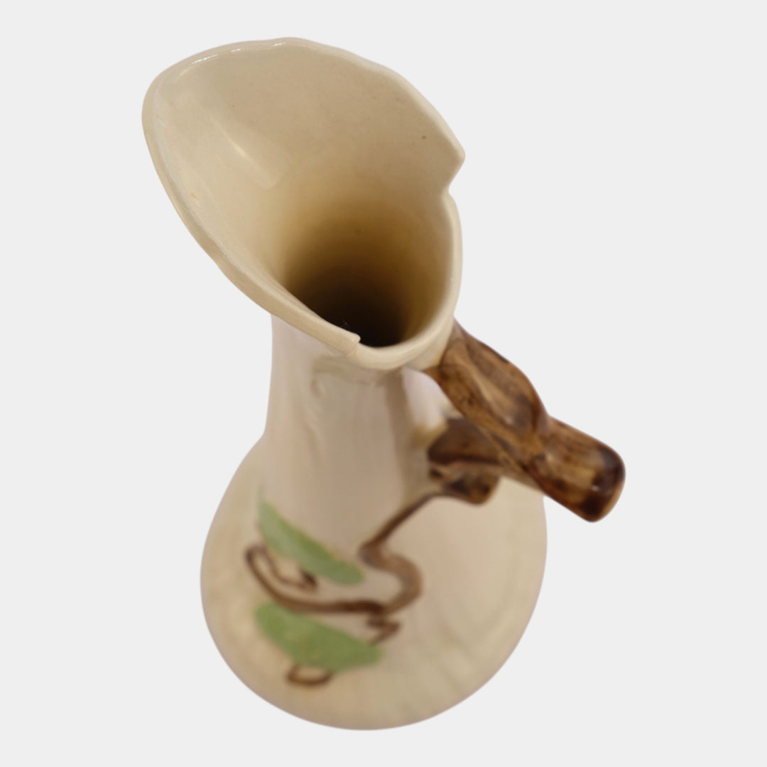 Roseville Ming Tree White 1949 Vintage Mid Century Modern Pottery Ewer 516-10