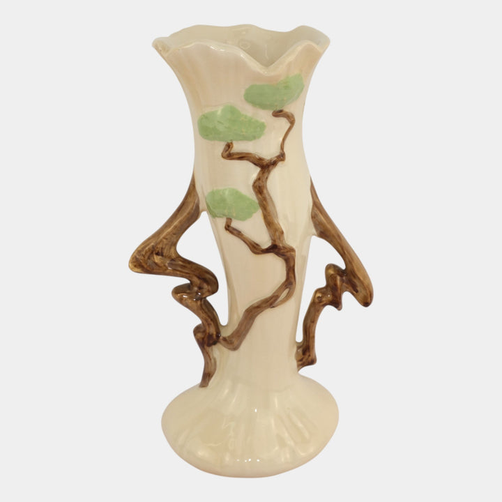 Roseville Ming Tree White 1949 Vintage Mid Century Modern Pottery Vase 584-12