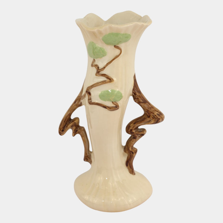 Roseville Ming Tree White 1949 Vintage Mid Century Modern Pottery Vase 584-12