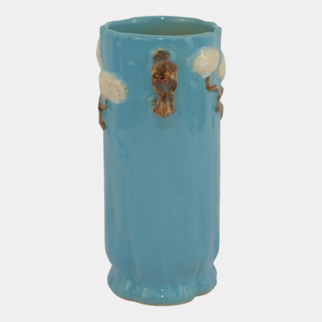 Roseville Ming Tree Blue 1949 Mid Century Modern Art Pottery Ceramic Vase 581-6