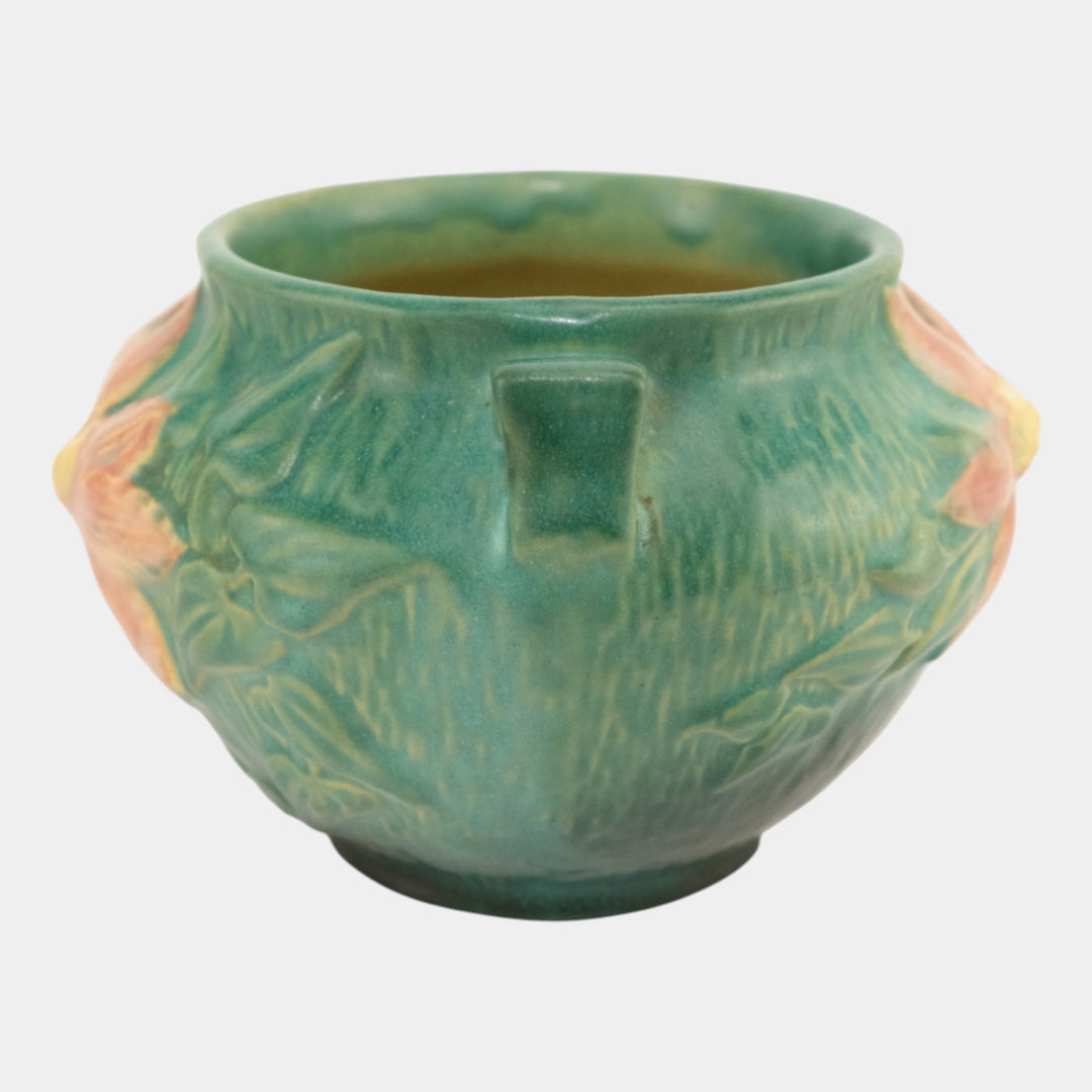 Roseville Clematis Green 1944 Vintage Pottery Ceramic Jardiniere Planter 667-4