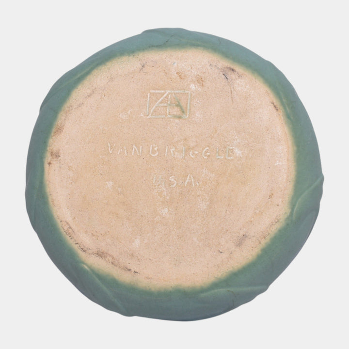 Van Briggle 1922-26 USA Vintage Arts And Crafts Pottery Blue Ceramic Vase 849