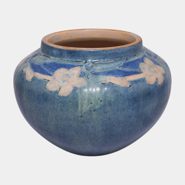 Newcomb College 1910 Vintage Arts & Crafts Pottery Floral Vase Henrietta Bailey - Just Art Pottery