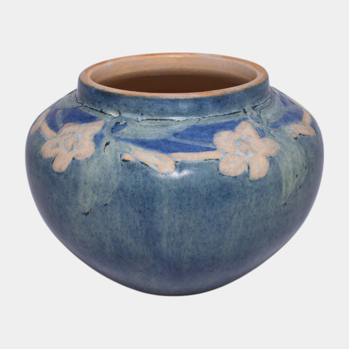 Newcomb College 1910 Vintage Arts & Crafts Pottery Floral Vase Henrietta Bailey - Just Art Pottery