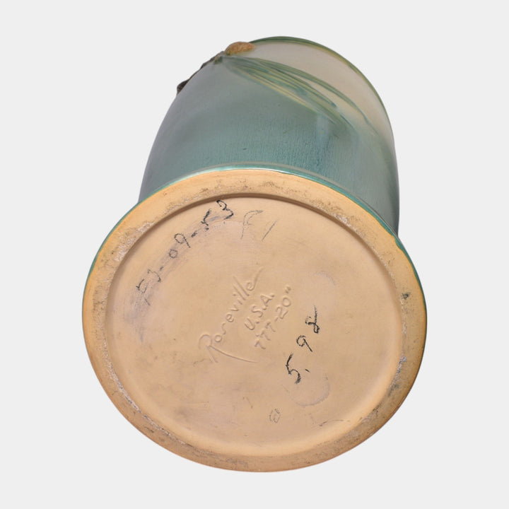 Roseville Pine Cone Green 1936 Vintage Art Pottery Ceramic Umbrella Stand 777-20