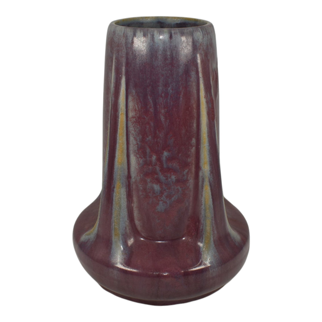 Fulper 1922-28 Arts And Crafts Pottery Buttressed Purple Vase 47