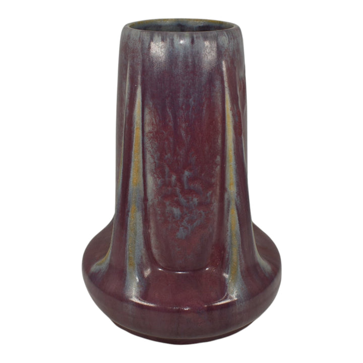 Fulper 1922-28 Arts And Crafts Pottery Buttressed Purple Vase 47