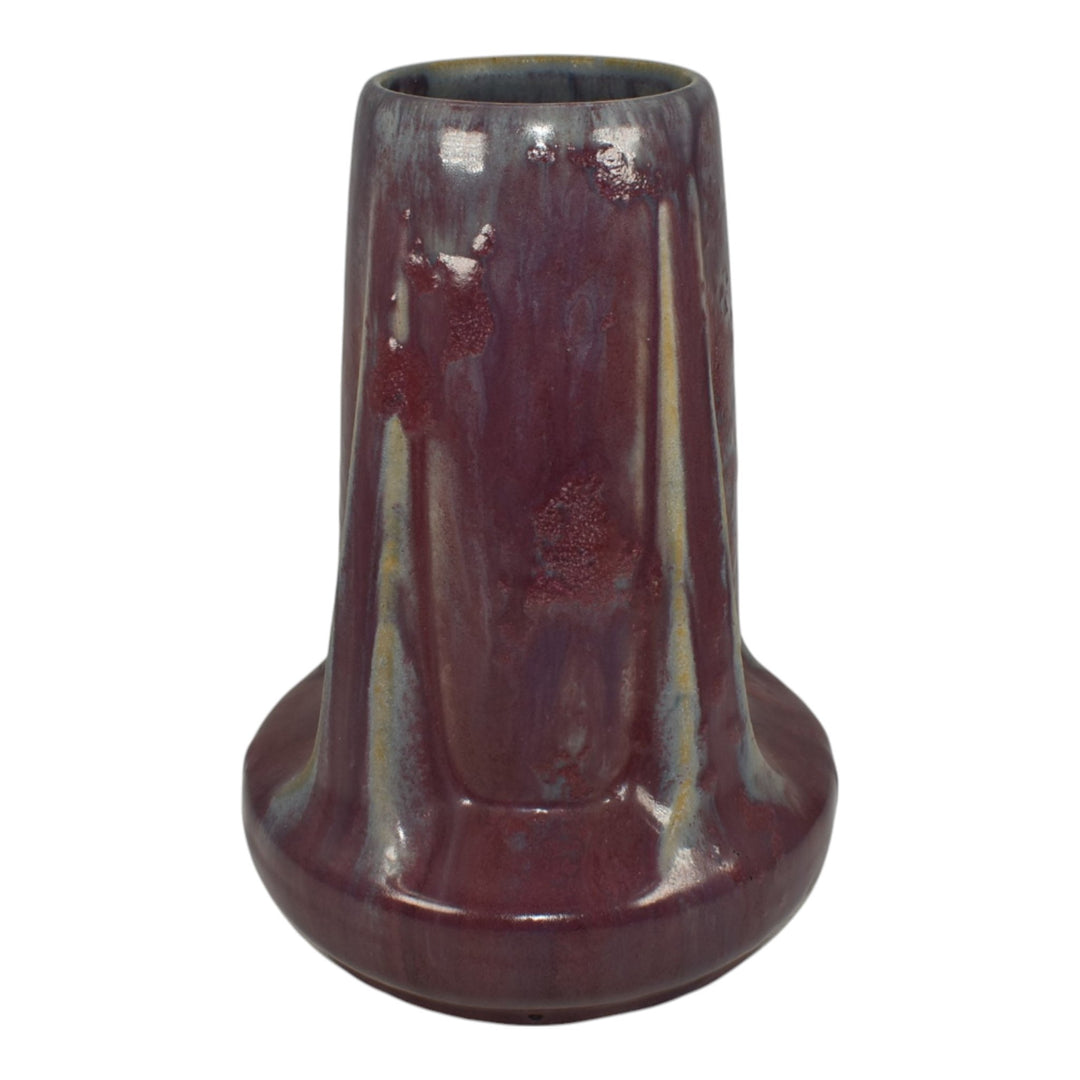 Fulper 1922-28 Arts And Crafts Pottery Buttressed Purple Vase 47