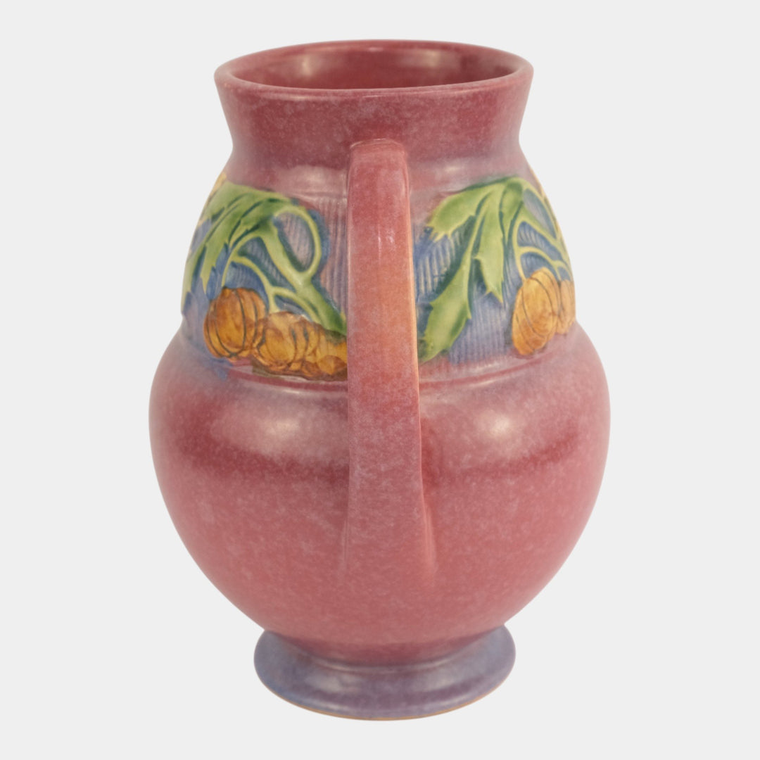 Roseville Baneda Pink 1932 Vintage Art Deco Pottery Ceramic Flower Vase 596-9