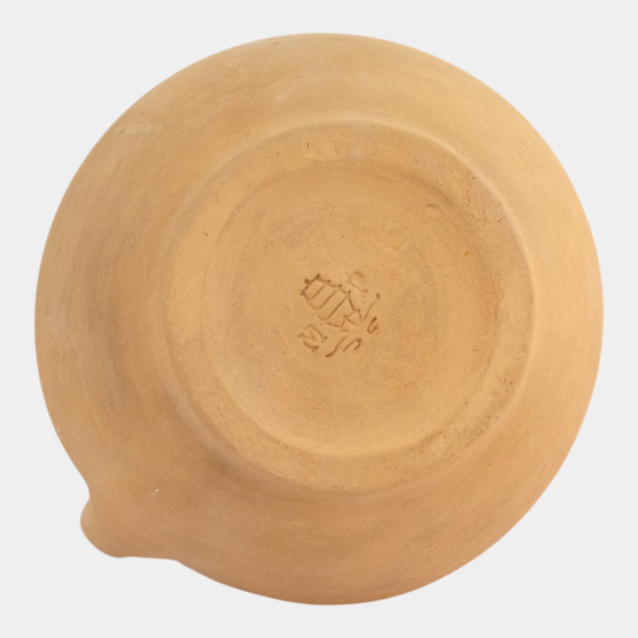 Marblehead Vintage Arts and Crafts Pottery Bisque Candle Holder Chamberstick - Just Art Pottery