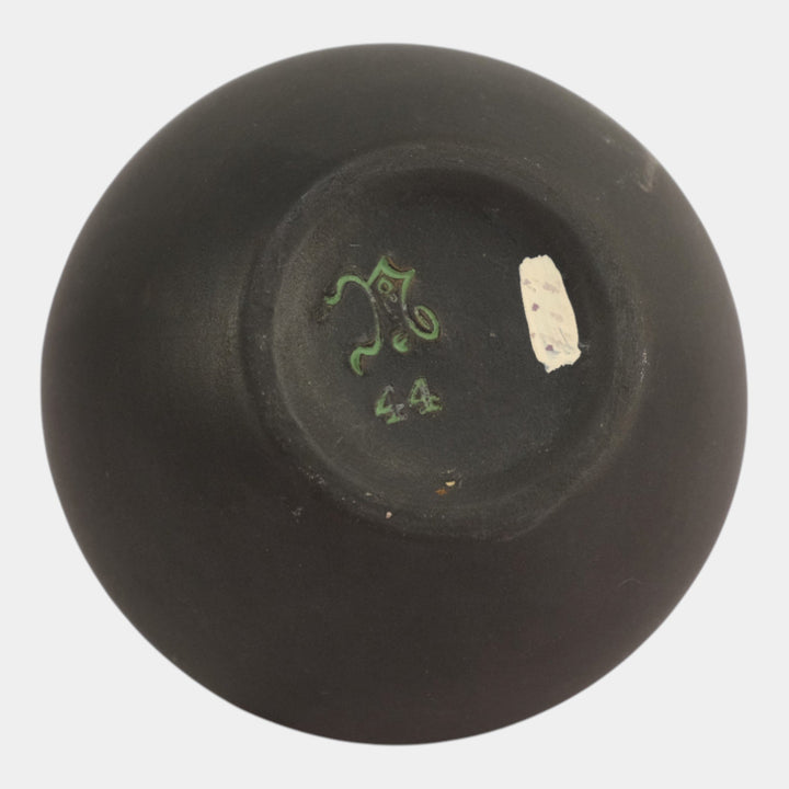 Norse 1903-13 Vintage Art Pottery Geometric Design Bronze Ware Ceramic Vase 44