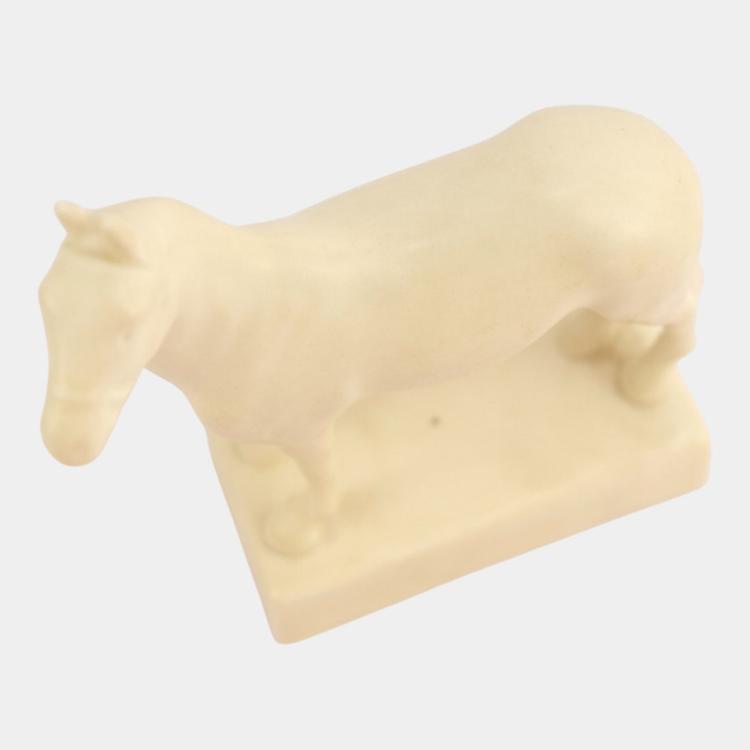 Rookwood Pottery 1947 Mid Century White Man-O-War Horse Figure 6202