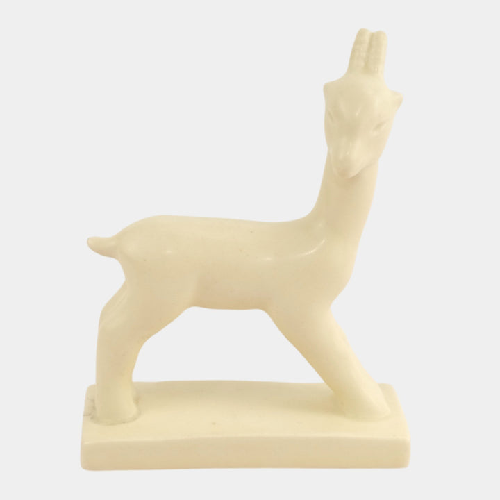 Rookwood 1934 Art Pottery Matte White Goat Paperweight Figurine 6170 Abel