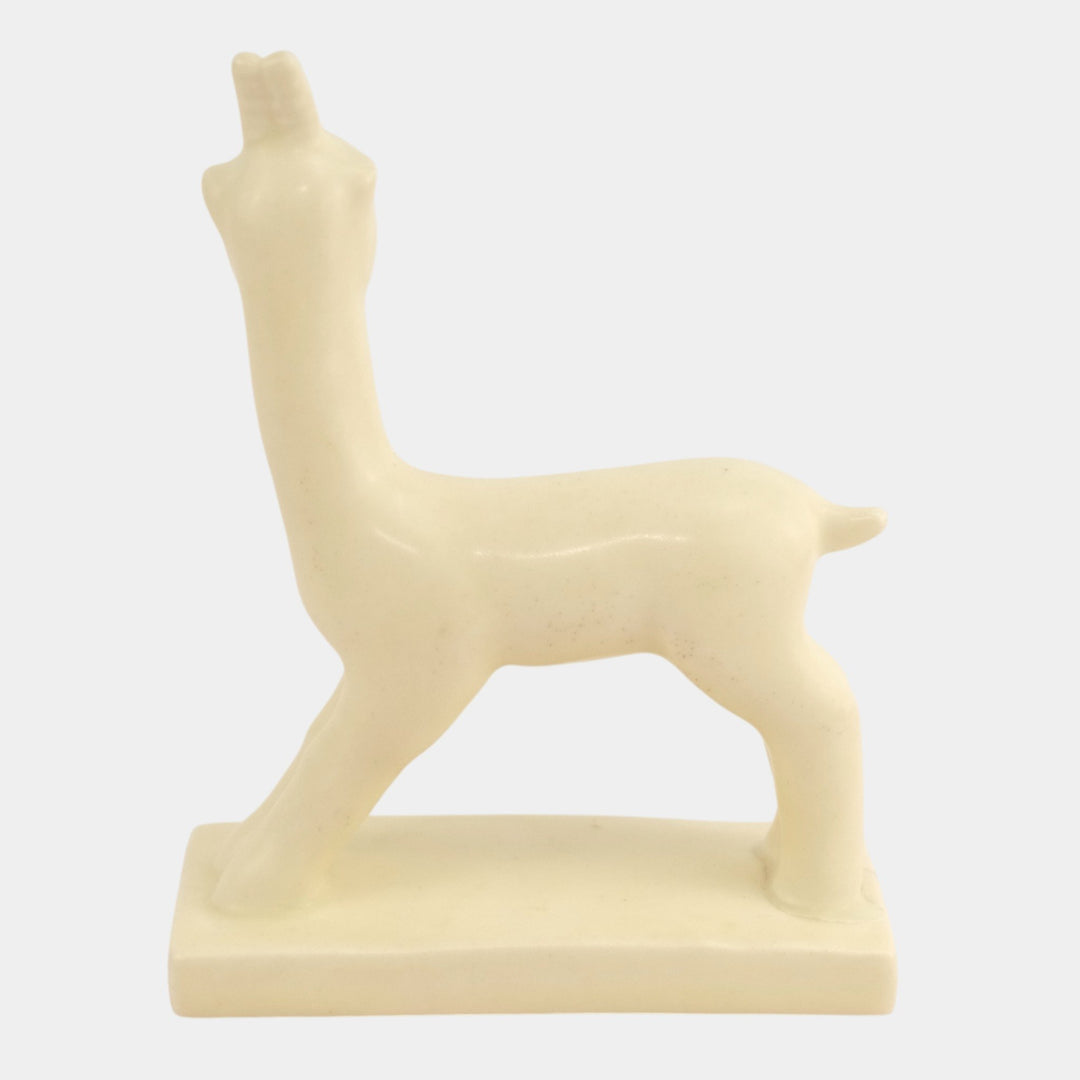 Rookwood 1934 Art Pottery Matte White Goat Paperweight Figurine 6170 Abel