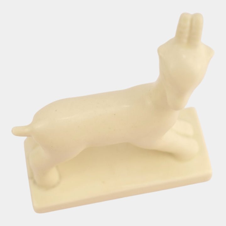 Rookwood 1934 Art Pottery Matte White Goat Paperweight Figurine 6170 Abel