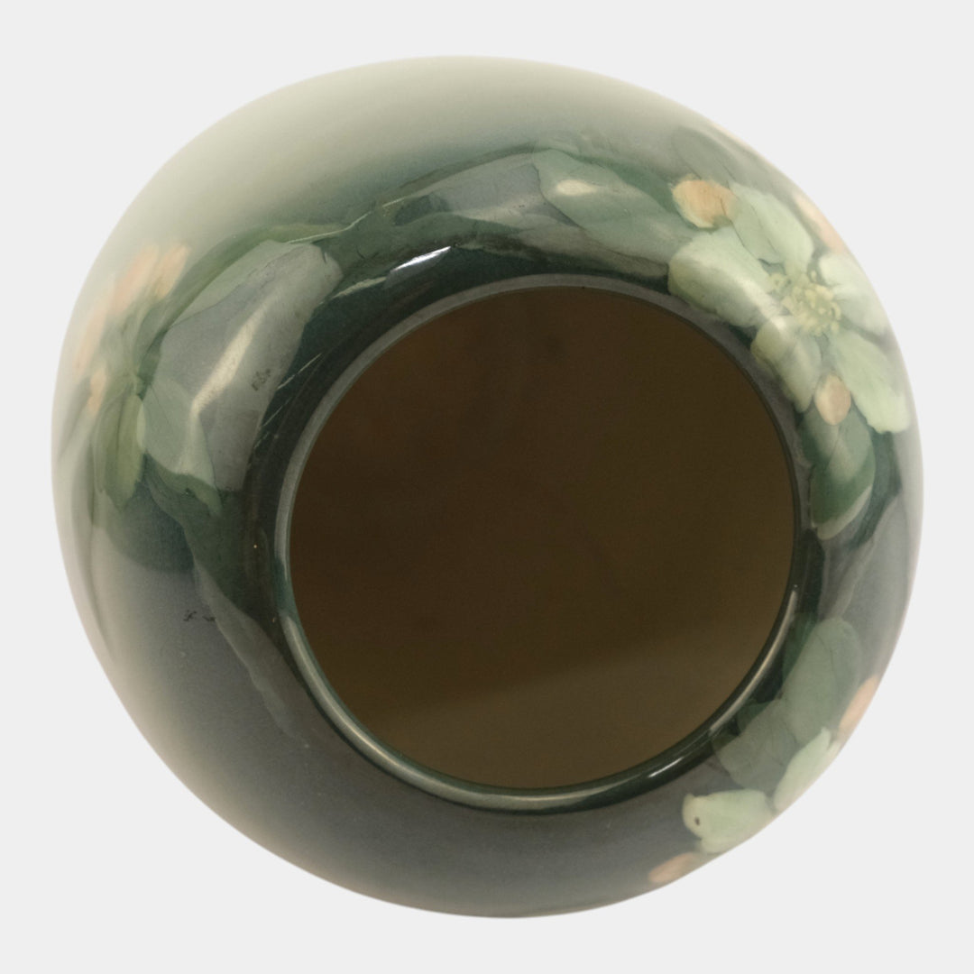 Rookwood Pottery 1910 Iris Glaze Vase with Cherry Blossoms Vase 1126C Asbury