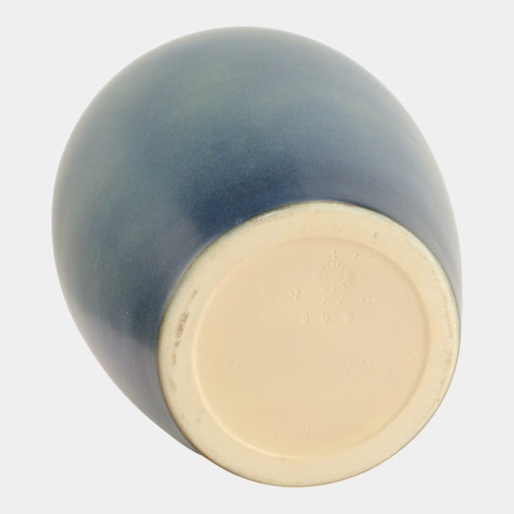 Rookwood Pottery 1914 Matte Blue Glaze Leaf Berry Banded Vase 999C (Epply)