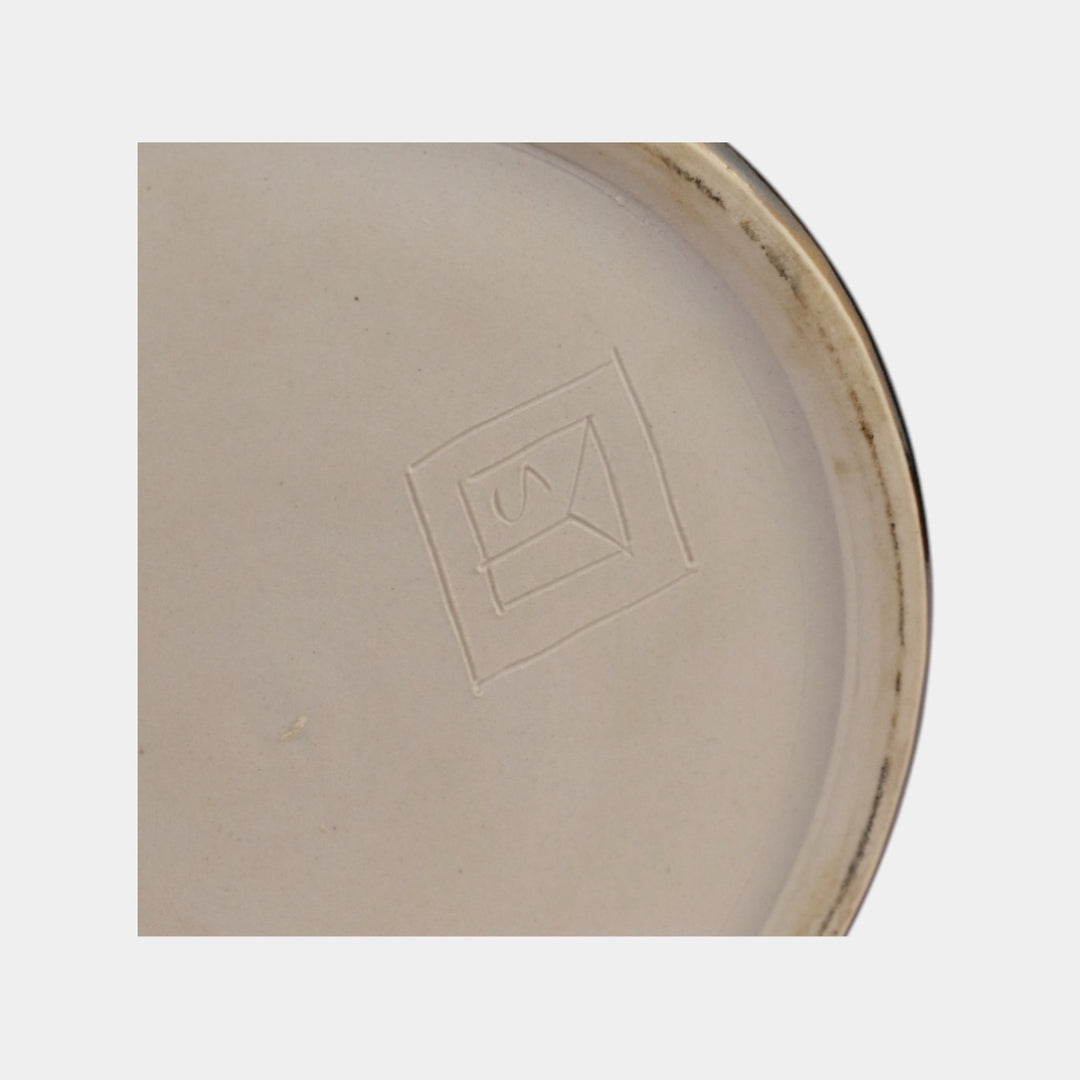 Calmwater Designs Stephanie Young Studio Pottery Scenic Heron Fish Floor Vase