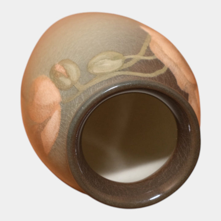 Rookwood Pottery 1904 Iris Glaze Ceramic Blooming Poppy Flower Vase 568E Zettel