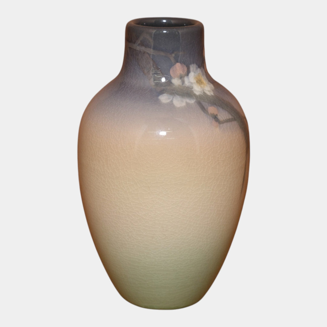 Rookwood Pottery 1906 Iris Glaze Ceramic Cherry Blossom Flower Vase 905E Asbury