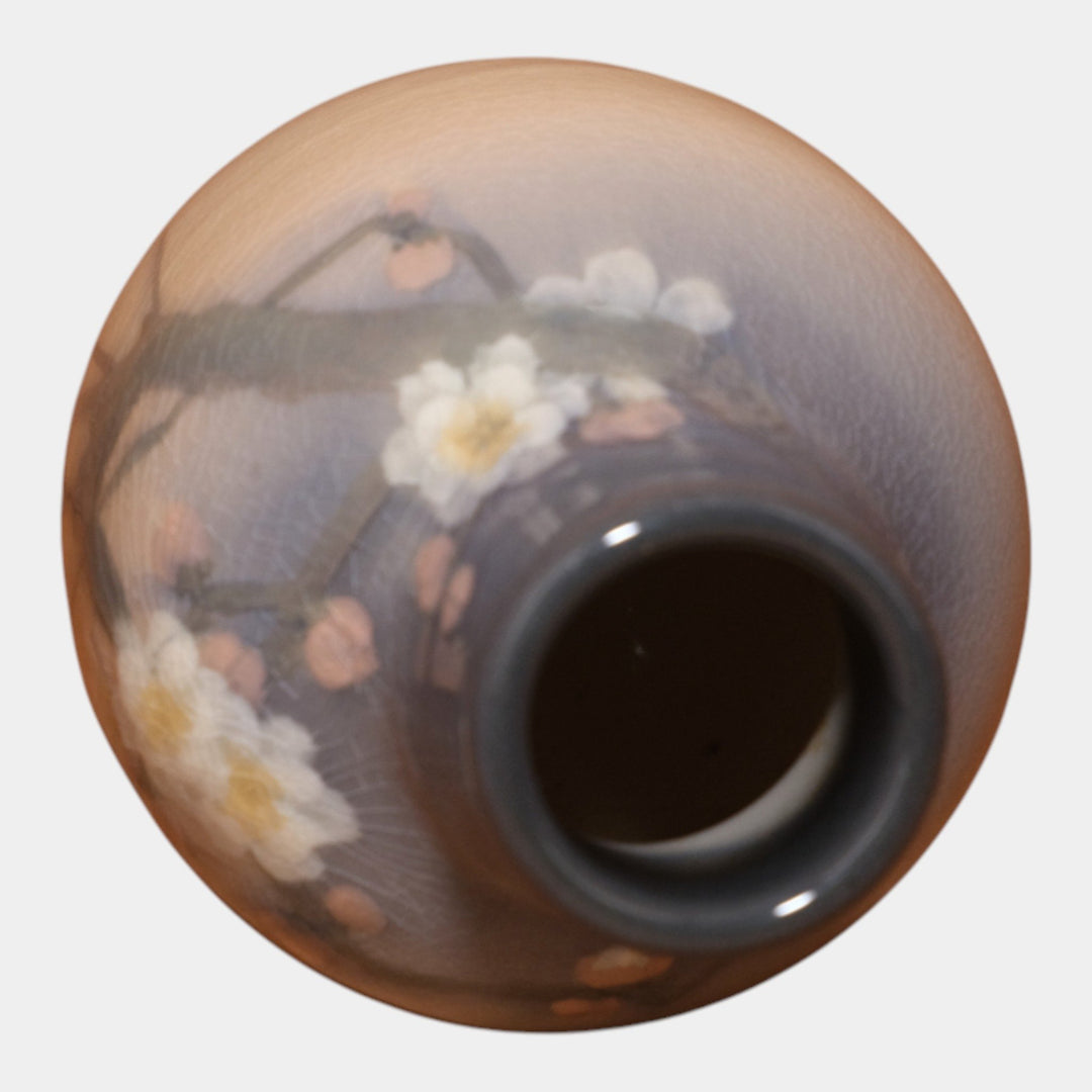 Rookwood Pottery 1906 Iris Glaze Ceramic Cherry Blossom Flower Vase 905E Asbury