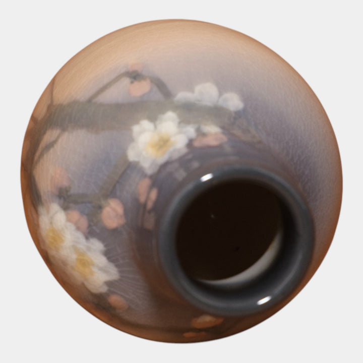 Rookwood Pottery 1906 Iris Glaze Ceramic Cherry Blossom Flower Vase 905E Asbury