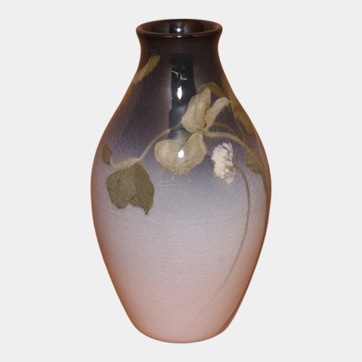 Rookwood Pottery 1903 Iris Glaze Ceramic Clover Flower Vase 741C Rothenbusch