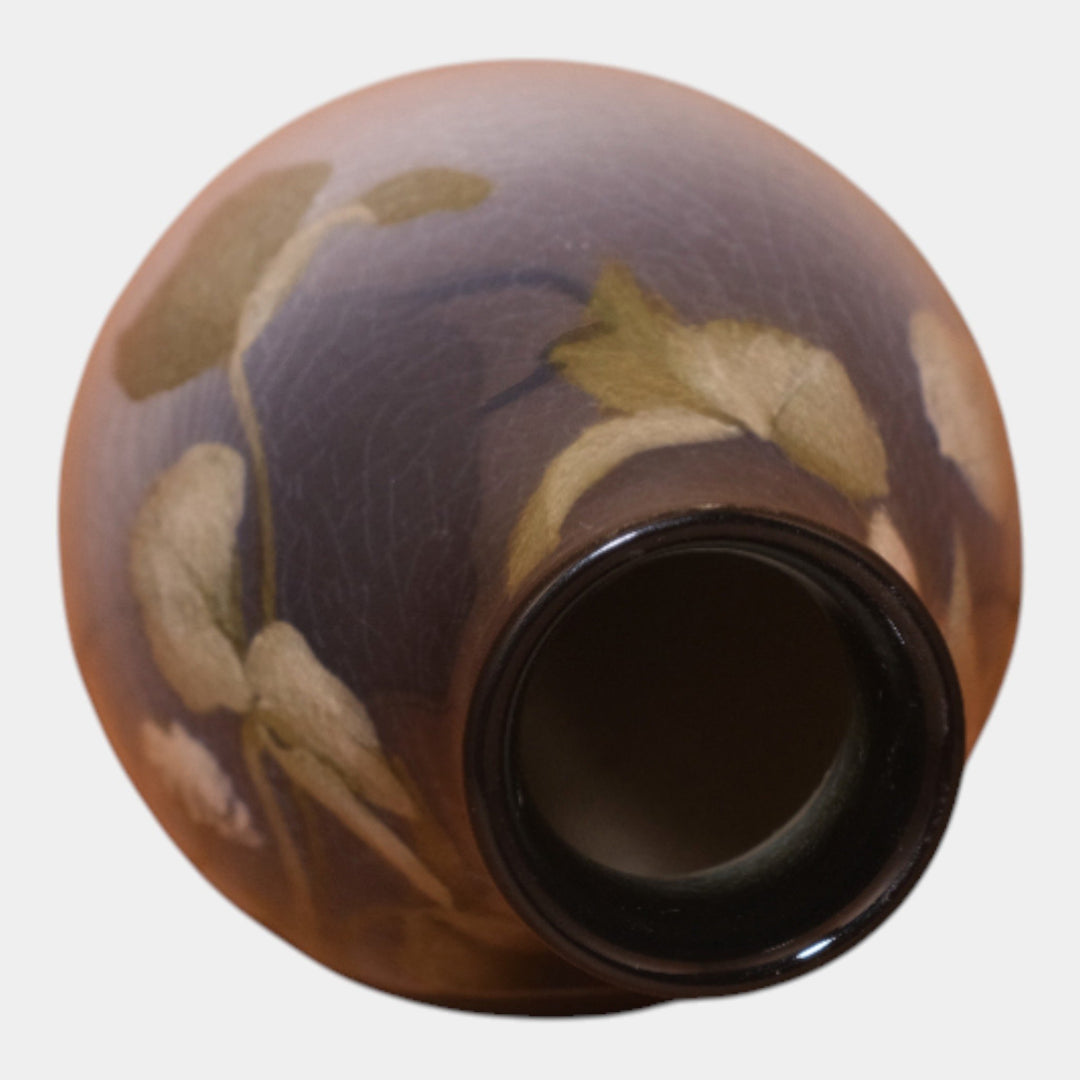 Rookwood Pottery 1903 Iris Glaze Ceramic Clover Flower Vase 741C Rothenbusch