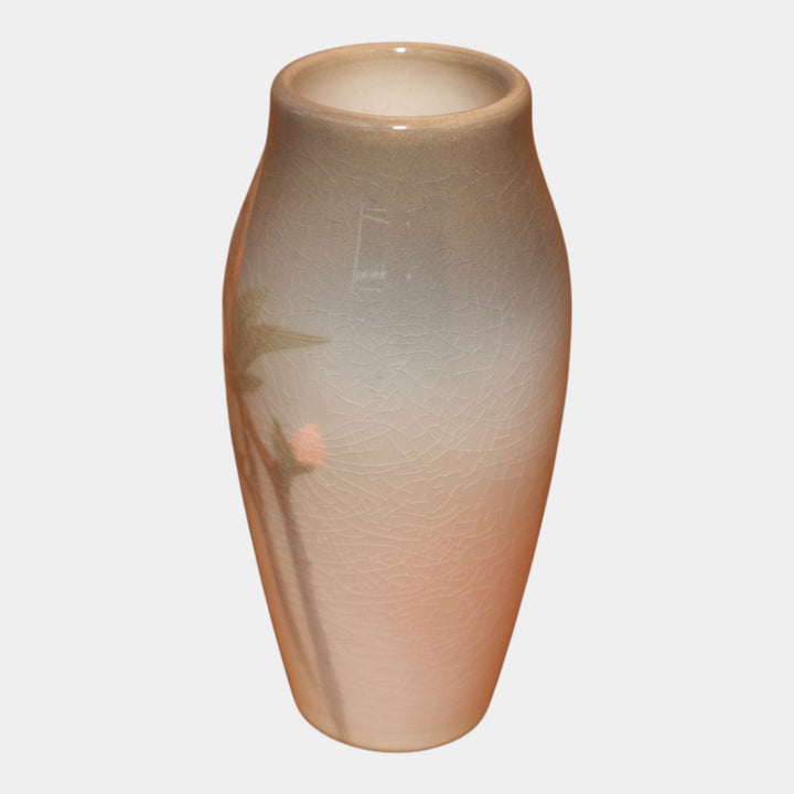 Rookwood Pottery 1906 Iris Glaze Ceramic Apple Blossom Flower Vase 30F Linderman