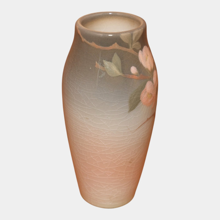 Rookwood Pottery 1906 Iris Glaze Ceramic Apple Blossom Flower Vase 30F Linderman
