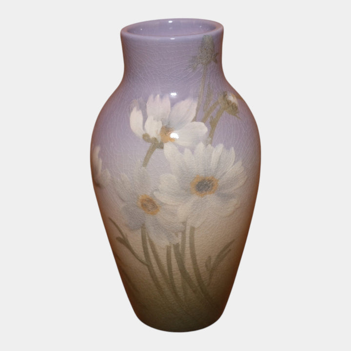 Rookwood Pottery 1903 Iris Glaze Ceramic Daisies In Bloom Flower Vase 926C Baker