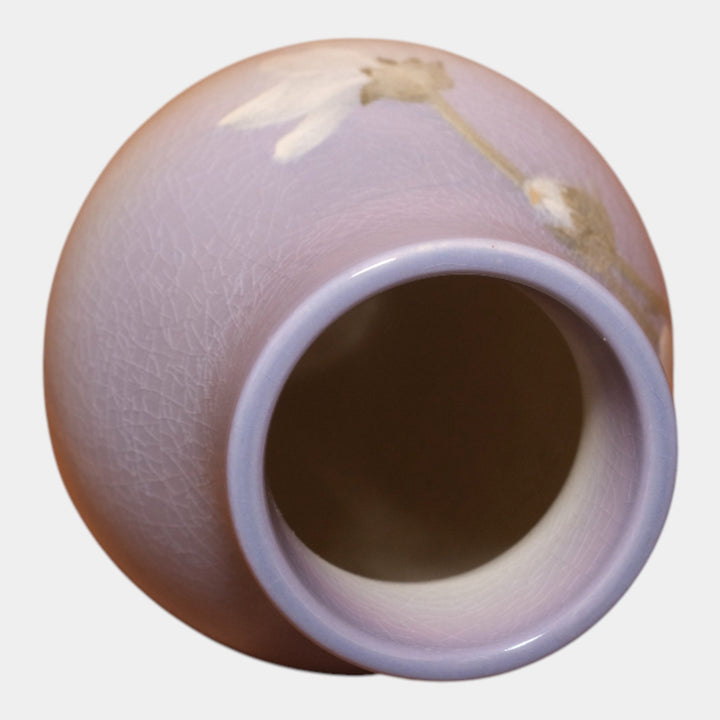 Rookwood Pottery 1903 Iris Glaze Ceramic Daisies In Bloom Flower Vase 926C Baker