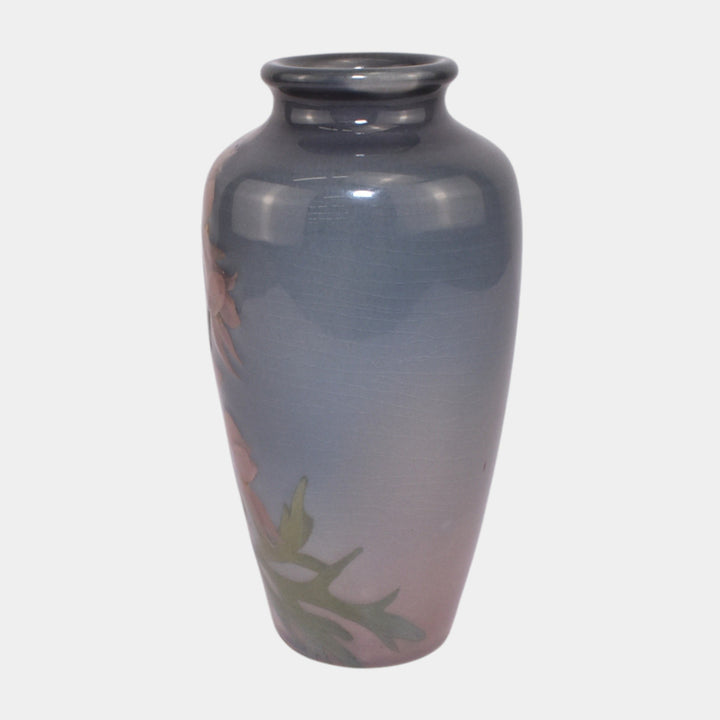 Rookwood Pottery 1900 Iris Glaze Ceramic Foxglove Flower Vase 614F Fechheimer - Just Art Pottery