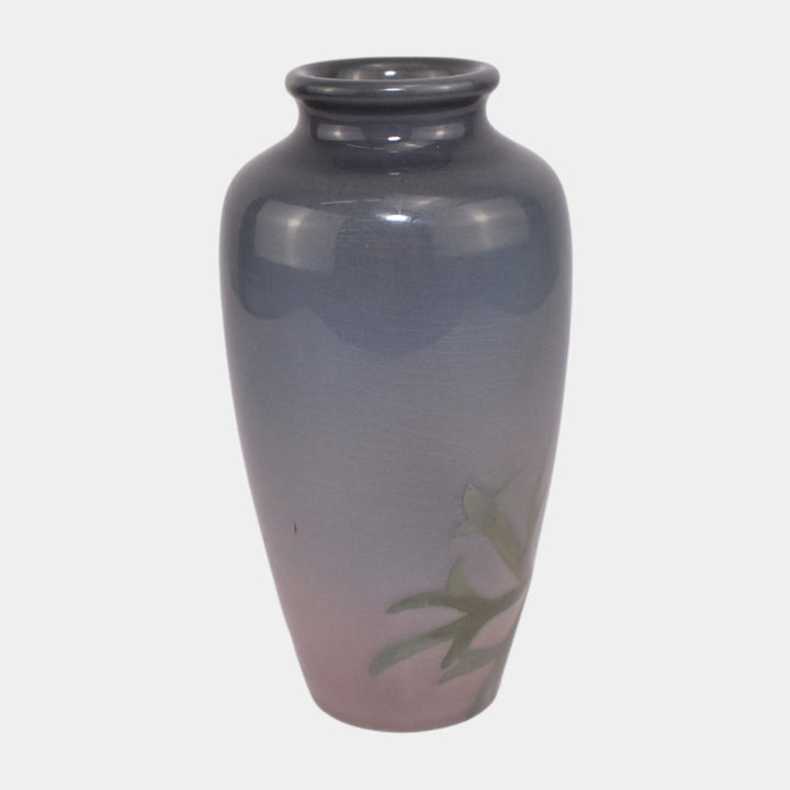 Rookwood Pottery 1900 Iris Glaze Ceramic Foxglove Flower Vase 614F Fechheimer - Just Art Pottery